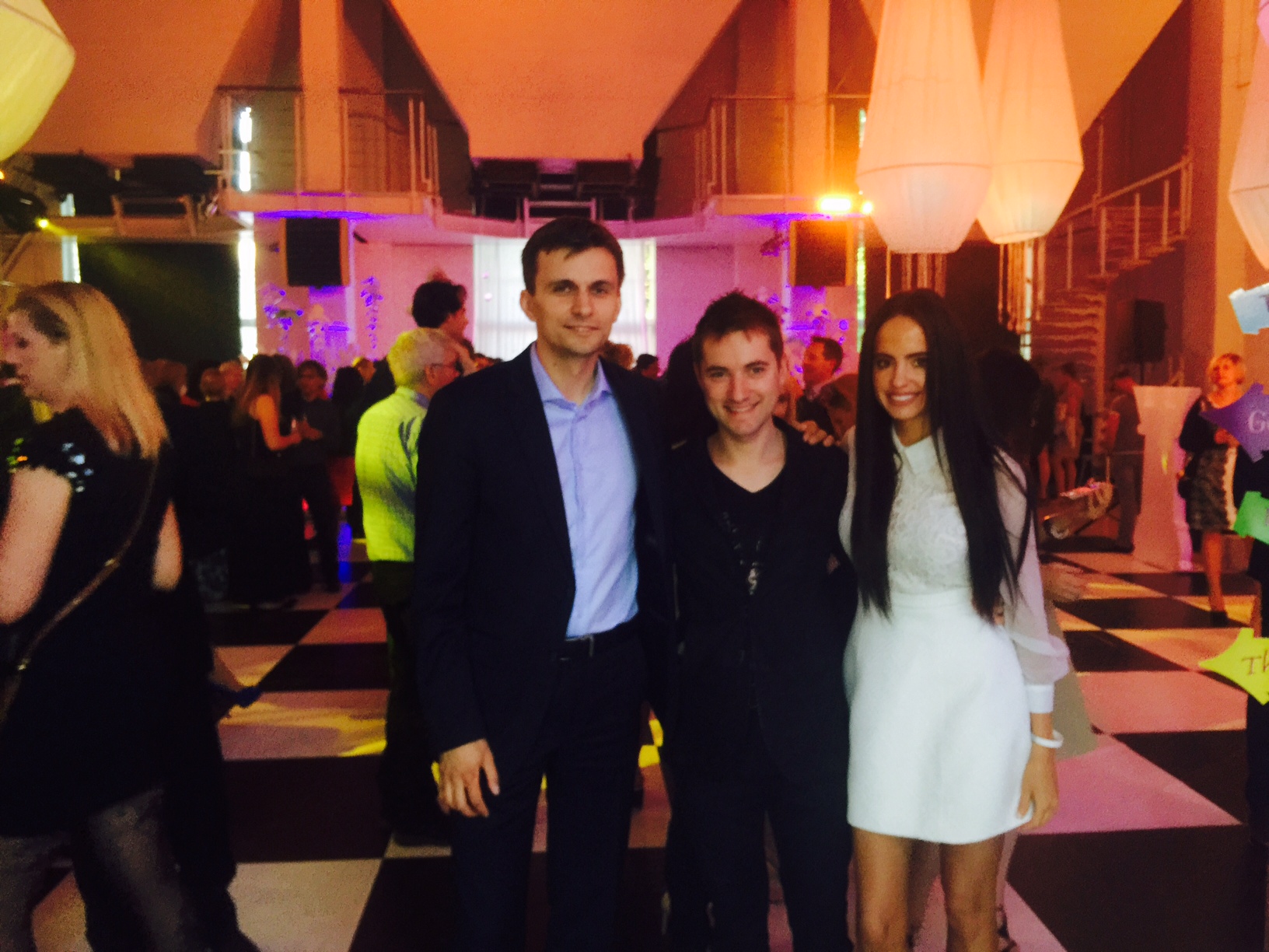 Dr. Antipov with his wife and Dr. Grybauskas at Gala Dinner in Riga