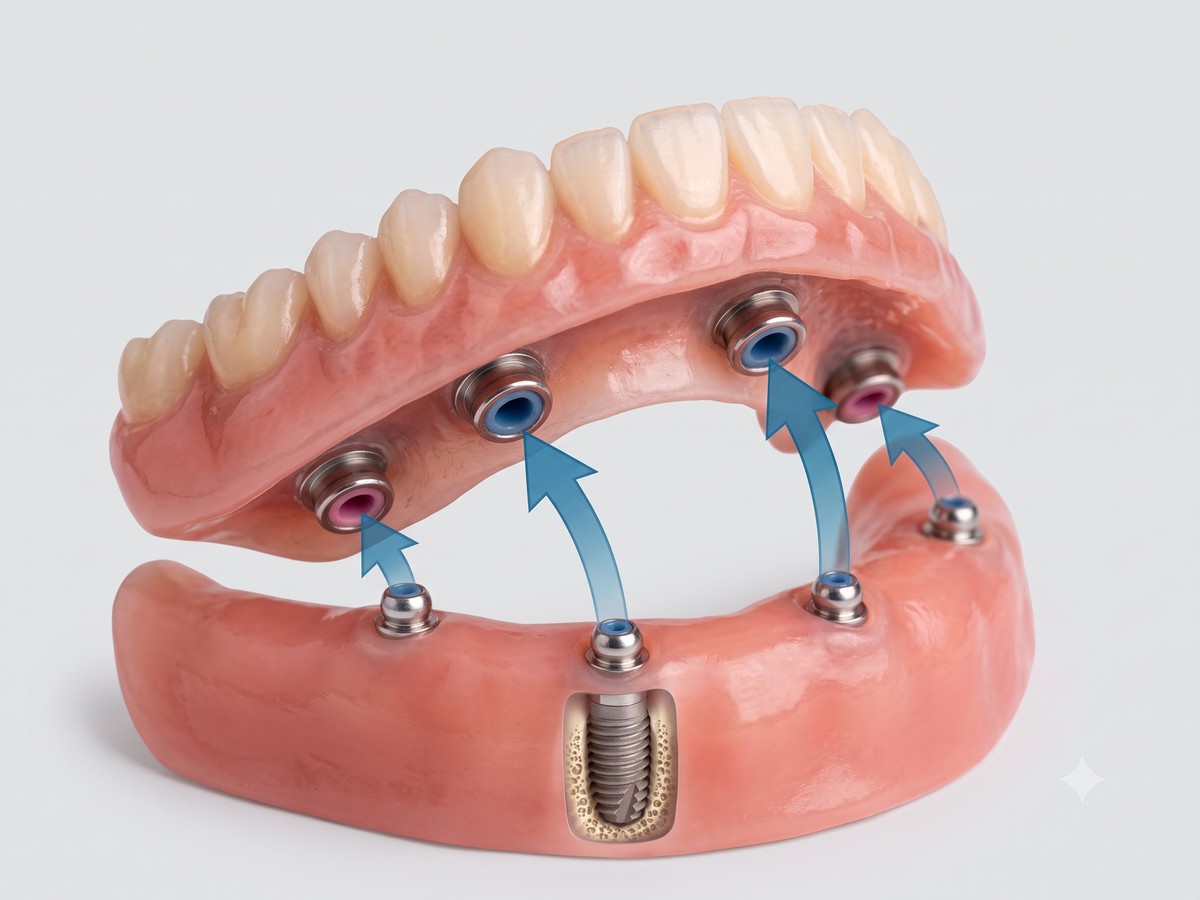 Snap-on Denture